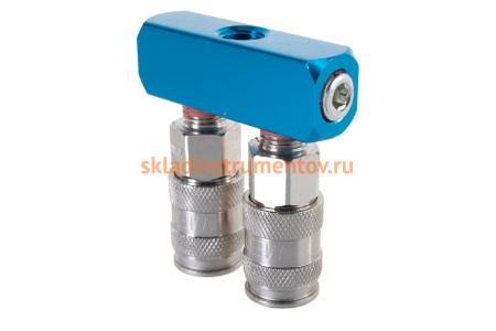 Разветвитель пневматический (1/4"; рапид EURO) WIEDERKRAFT WDK-82ML