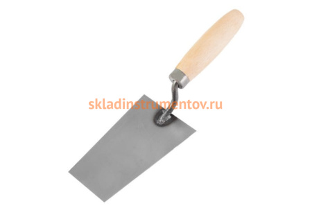 Кельма каменщика (трапеция, 140x60 мм, углеродистая сталь, дерев. рукоятка) РемоКолор 28-1-078