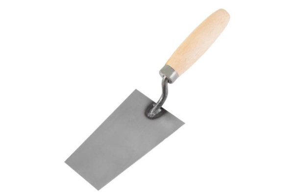 Кельма каменщика (трапеция, 140x60 мм, углеродистая сталь, дерев. рукоятка) РемоКолор 28-1-078