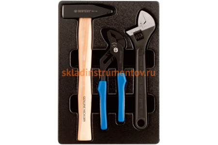 Набор инструментов в красной тележке, 204шт KING TONY 934A-100MR