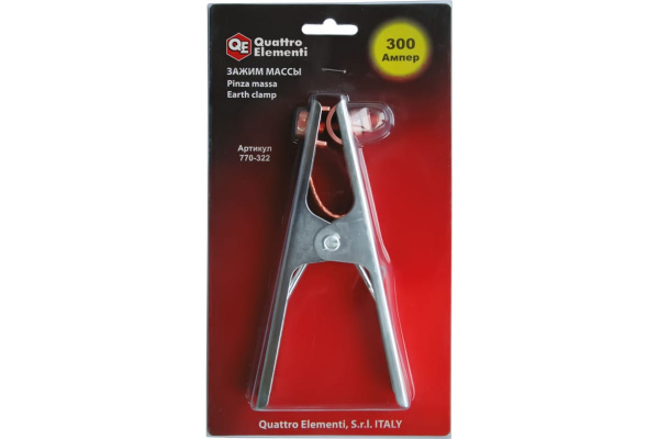 Зажим массы (300 А) QUATTRO ELEMENTI 770-322