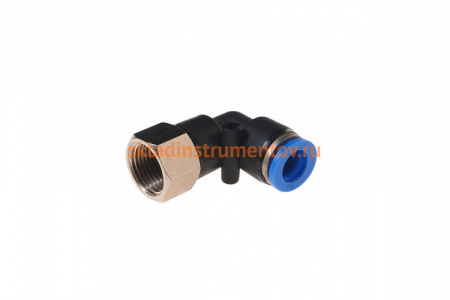 Фитинг угловой для пластиковых трубок (10 мм; 3/8F) ROCKFORCE RF-SPLF10-03