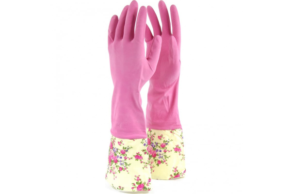 Хозяйственные латексные перчатки СИБРТЕХ, с манжетами, размер XL 67957