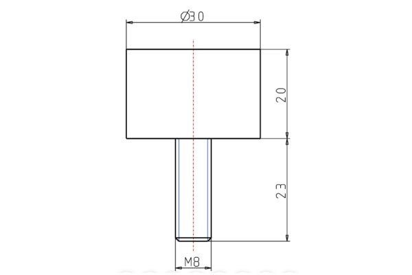 Резинометаллический буфер KIPP K0571.03002055