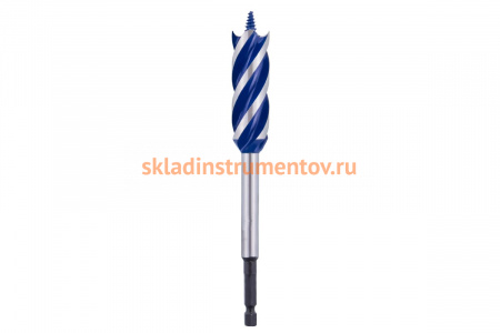 Сверло 4-х заходное по дереву (22х165 мм) ПРАКТИКА 037-688