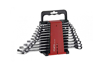 Набор комбинированных дюймовых ключей с 1/4"-7/8", на пластиковом держателе, 11предметов FORCE 5115S