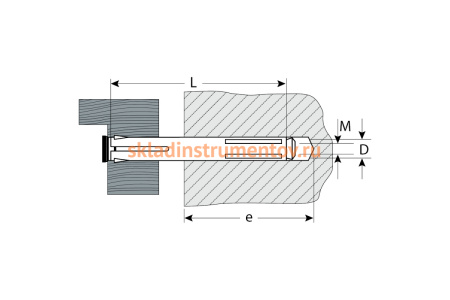Рамный анкер Зубр 8 x 132 мм, 50 шт, желтопассивированный 302232-08-132