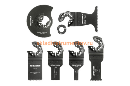 Набор насадок №4 для МФИ по дереву (6 шт.) ПРАКТИКА 240-539