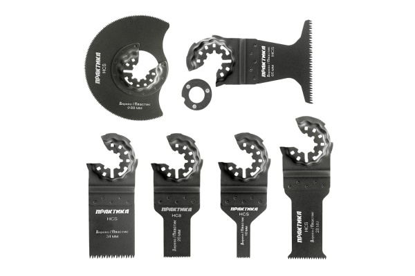 Набор насадок №4 для МФИ по дереву (6 шт.) ПРАКТИКА 240-539
