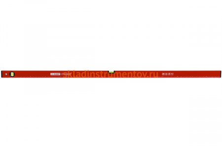 Коробчатый уровень с 2 противоударными ампулами 100см Зубр СТАНДАРТ 34588-100