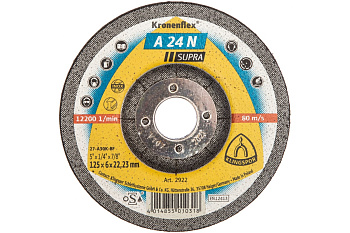 Круг обдирочный по металлу (125х22.2 мм) для УШМ KLINGSPOR 2922