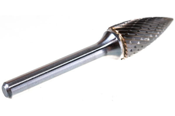 Бор-фреза форма G парабола с заостренной головой (12.7x25 мм; хвостовик 6 мм) D.BOR 9F-16127K02D