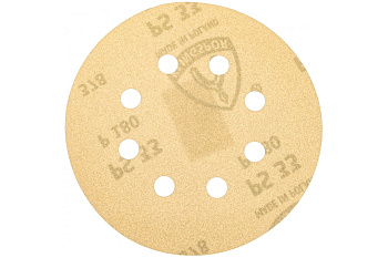 Круг шлифовальный на липучке для обработки красок, лаков и шпаклевок (125 мм; Р180; 8 отверстий) KLINGSPOR 147837