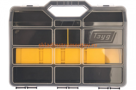 Чемодан для инструментов 312x238x51мм, регулируемый размер ячеек Tayg 145001