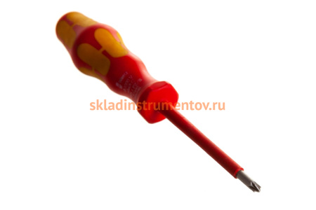 Отвертка диэлектрическая Wera, VDE, PZ/S 1х80 мм, WE-006190
