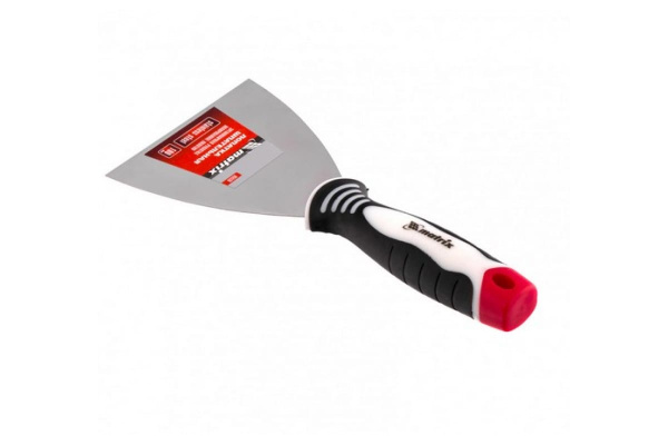 Шпательная лопатка из нержавеющей стали, 100 мм, 3-компонентная ручка MATRIX 85536