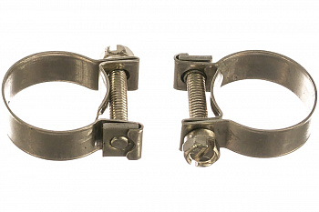 Металлические хомуты СИБРТЕХ, MINI 18-20мм, ширина 9мм, винтовой, W4, 2шт 475073