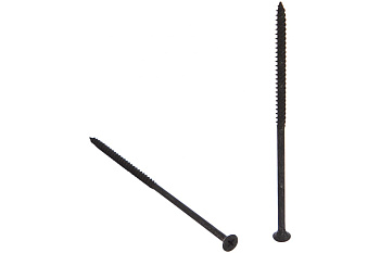 Универсальные саморезы Зубр оксидированные по дереву/металлу, PH2, 4,8x125мм, ТФ7, 10шт 4-300017-48-125