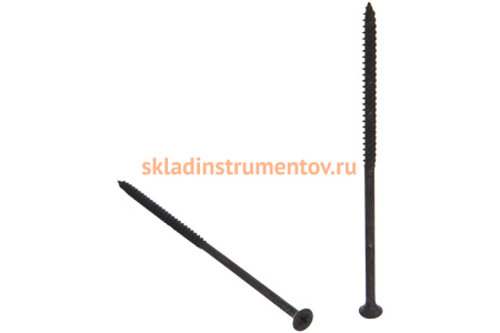 Универсальные саморезы Зубр оксидированные по дереву/металлу, PH2, 4,8x125мм, ТФ7, 10шт 4-300017-48-125