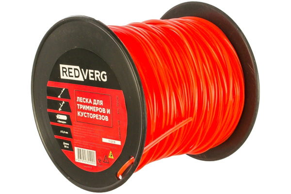 Леска для триммера 2,4 мм, 90 м, звездочка REDVERG 6615767 Леска для триммера 2,4 мм, 90 м, звездочка REDVERG 6615767