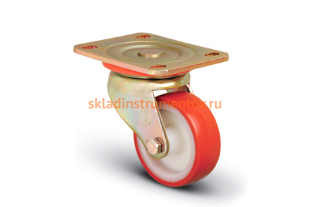 Колесо сверхмощное полиуретановое поворотное 125 мм MFK-TORG ED01-ZBP-125