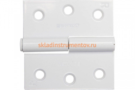 Дверная разъемная петля STAYER Master цвет белый правая 75 мм 37613-75-2R