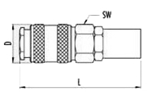 Переходник на шланг (6x14 мм; рапид; блистер) 112 B/3 458/3 GAV 7021520