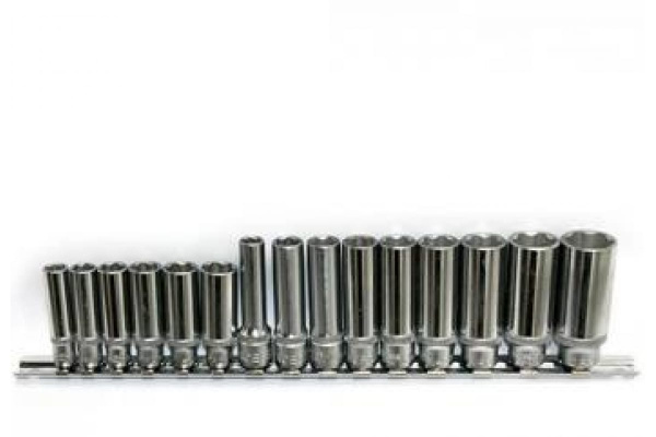 Набор головок Surface 1/4", 3/8", 8-19 мм, 15 шт. FORCE 3151
