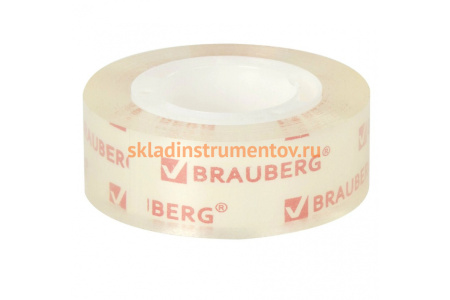 Клейкая лента BRAUBERG КРИСТАЛЬНАЯ 19 мм х 33 м, 2 шт. 227261