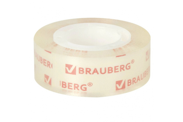Клейкая лента BRAUBERG КРИСТАЛЬНАЯ 19 мм х 33 м, 2 шт. 227261