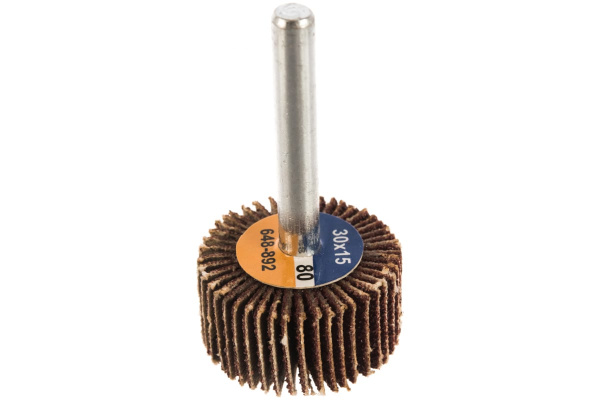 Круг лепестковый с оправкой (30х15 мм; P 80) ПРАКТИКА 648-892