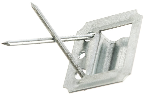 Кляймер №4 СИБРТЕХ оцинкованный с гвоздями, 100шт 46574
