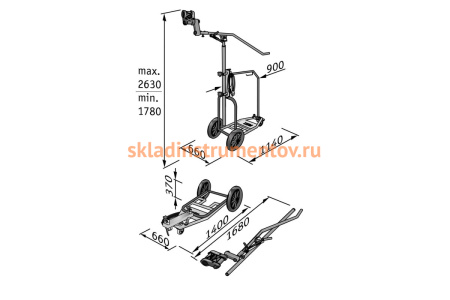 Мобильное рабочее место для систем для шлифования стен и потолков FLEX GM 340 473278