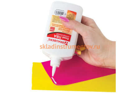 Клей ПВА BRAUBERG бумага, картон, дерево, 150 г 227378