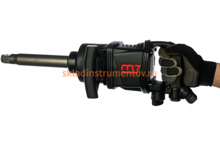 Удлинённый пневматический ударный гайковерт + головки MIGHTY SEVEN PNC-8343-8