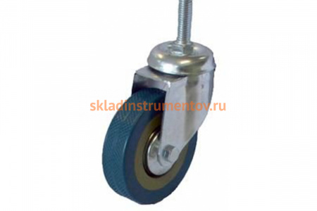 Колесо серая резина крепление болтом М12 SCTG55 125 мм MFK-TORG 3062125