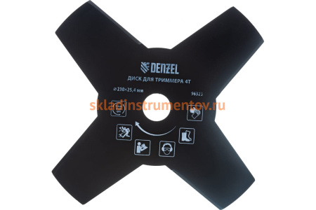 Диск для триммера, 4 лезвия DENZEL 96323