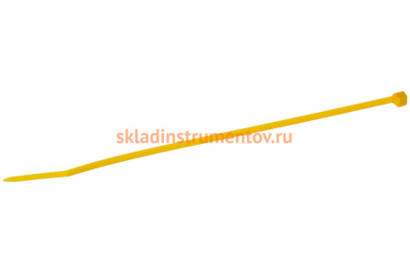 Нейлоновый хомут Зубр МАСТЕР желтый, 2,5 мм x 150 мм, 100 шт 309050-25-150