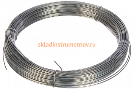 Стальная проволока СИБРТЕХ 50 м, оцинкованная, термообработанная 1 мм 84906