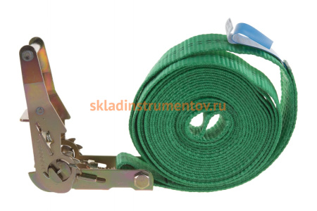 Стяжной ремень для крепления груза 5м, 1,0/2,0 т кольцевой РОМЕК 35.10.1.к 2000000005256