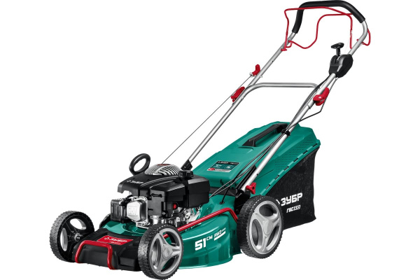 Самоходная бензиновая газонокосилка ЗУБР 510 мм, 6.5 л.с. ГБС-510