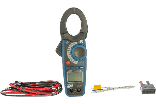 Токовые клещи с датчиком температуры СЕМ DT-3343 480397