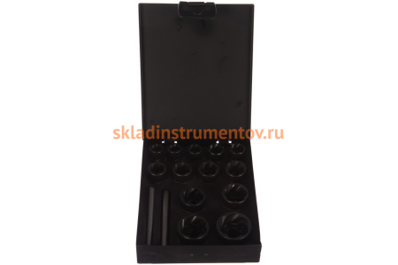 Набор головок экстракторов (13 шт.; 8-21 мм) для поврежденных болтов/гаек AV Steel AV-921096