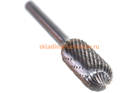 Бор-фреза форма С цилиндр со сферическим концом (12.7x25 мм; хвостовик 6 мм) D.BOR 9F-12127K02D