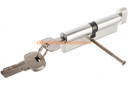 Цилиндровый механизм с вертушкой AJAX AX202/100 mm 45+10+45 CP хром 5 кл. 40219
