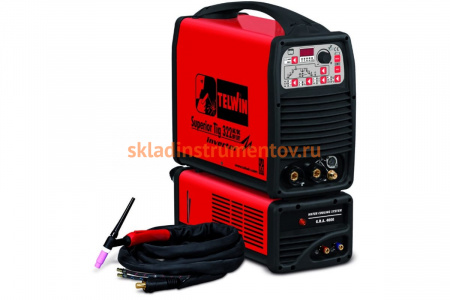 Сварочный аппарат Telwin SUPERIOR TIG 322 AC/DC HF/LIFT AQUA + TIG ACC 816131