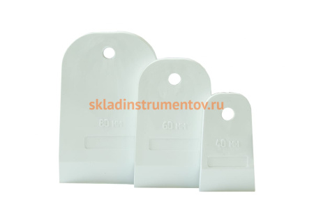 Набор резиновых шпателей КЕДР EURO белые, 3 шт., 40-60-80мм 139-0010 134986