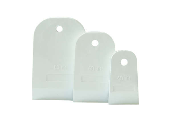 Набор резиновых шпателей КЕДР EURO белые, 3 шт., 40-60-80мм 139-0010 134986