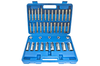 Набор головок и вставок для стоек амортизаторов в кейсе ЭВРИКА 39 предметов ER-86417