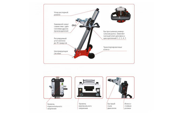 Стойка установки алмазного бурения MESSER DM